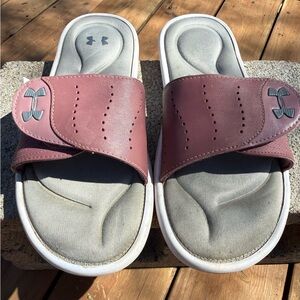 Under Armour Women's Ignite IX Slide Pink Sandals